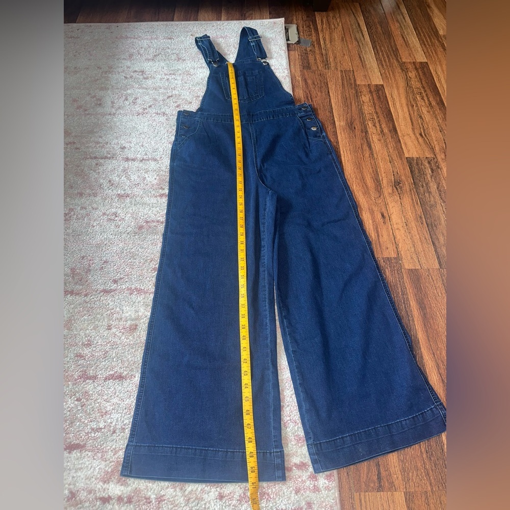 Women's Blue Denim Jumpsuit - Picture 4 of 13